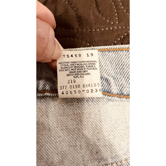 Vintage Levis 550 Orange Tab Jeans Mens 34X32 Relaxed Fit Denim 90s Light Wash - Picture 12 of 16